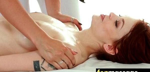  Sexy teen babe sucks and fucks at the massage table 20